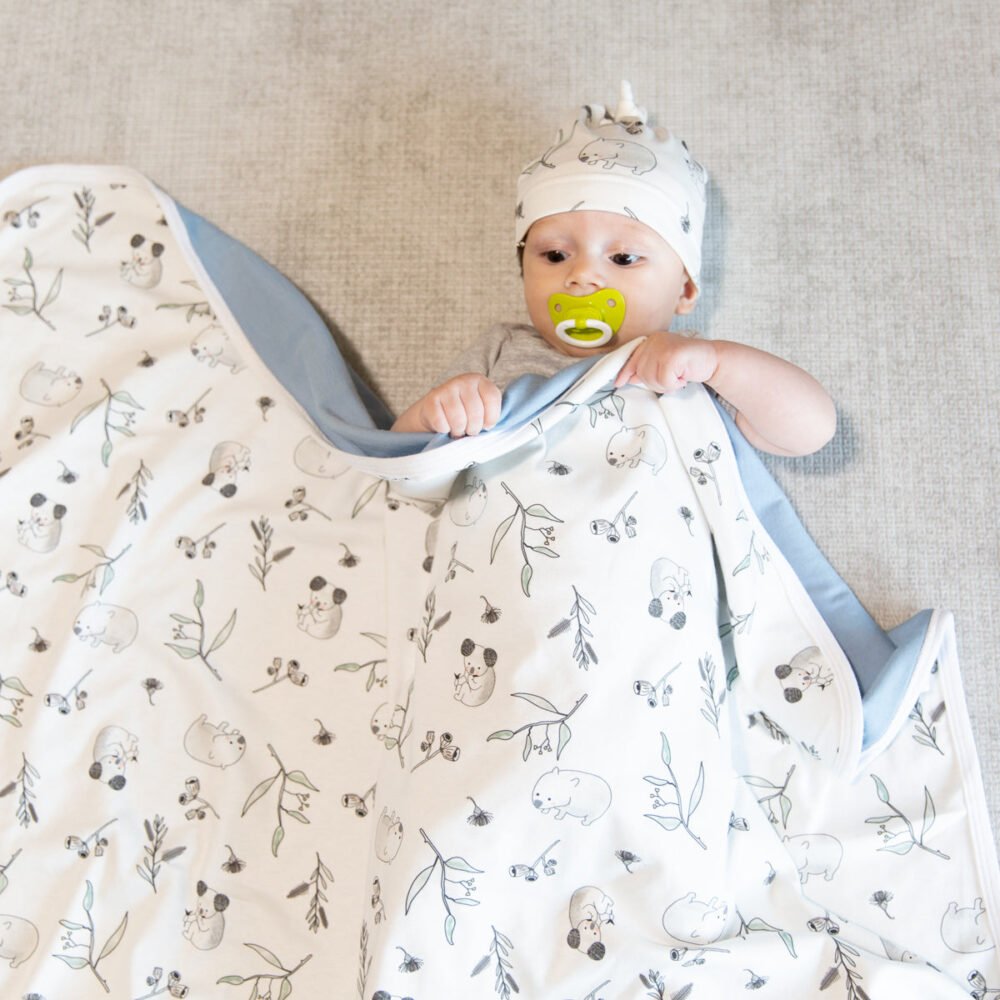 Organic Merino and Cotton Baby Blanket - Image 3