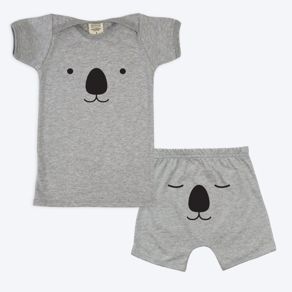 Organic Baby Grey Marle Koala Set - Image 3