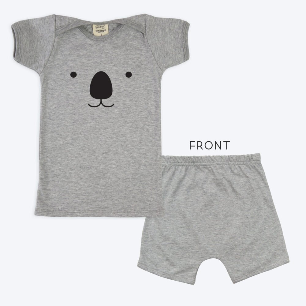 Organic Baby Grey Marle Koala Set - Image 4