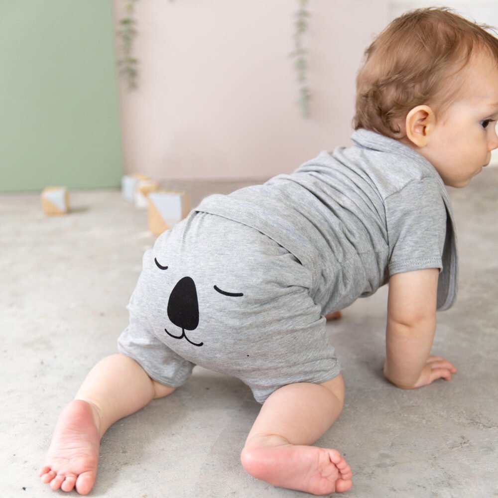 Organic Baby Grey Marle Koala Set - Image 2